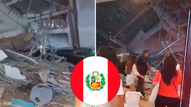 Perú: colapsa el techo de un centro comercial y deja al menos 17 heridos