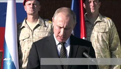 Putin ordena la retirada de una parte del contingente militar en Siria