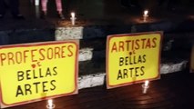 Protesta profesores Bellas Artes