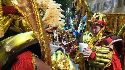 Entre bastidores del Sambódromo