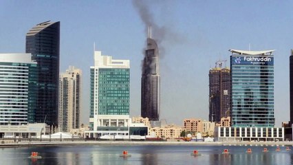 Dubái investiga las causas del incendio de un hotel de lujo
