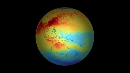 Monóxido de carbono global medido por Sentinel-5P