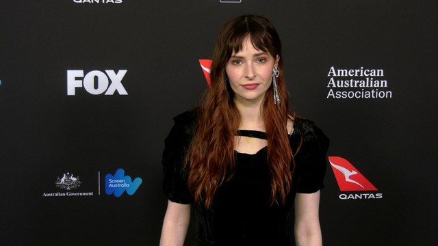 Ashleigh Cummings attends the 22nd annual G'Day USA Arts Gala blue carpet event