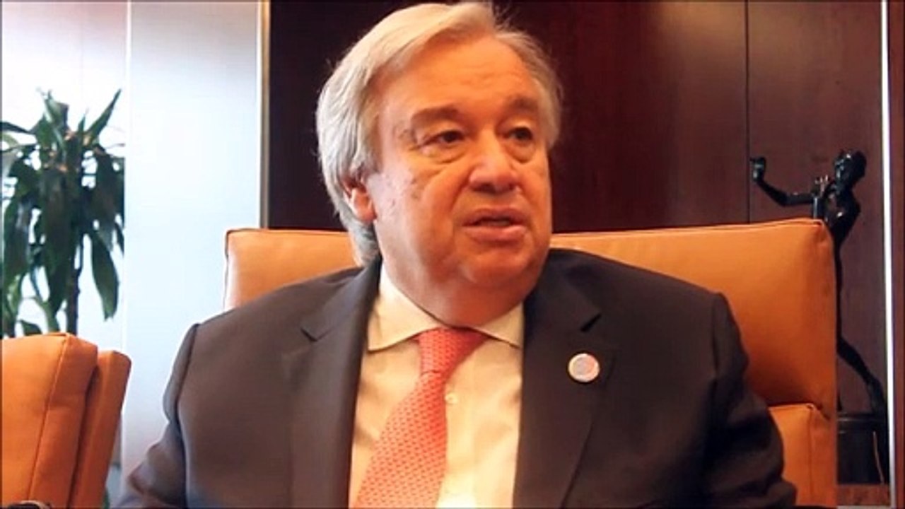 Antonio Guterres, secretario general de la ONU, habla sobre el consumo de drogas