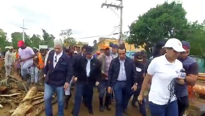 Danilo Medina visita zonas afectadas