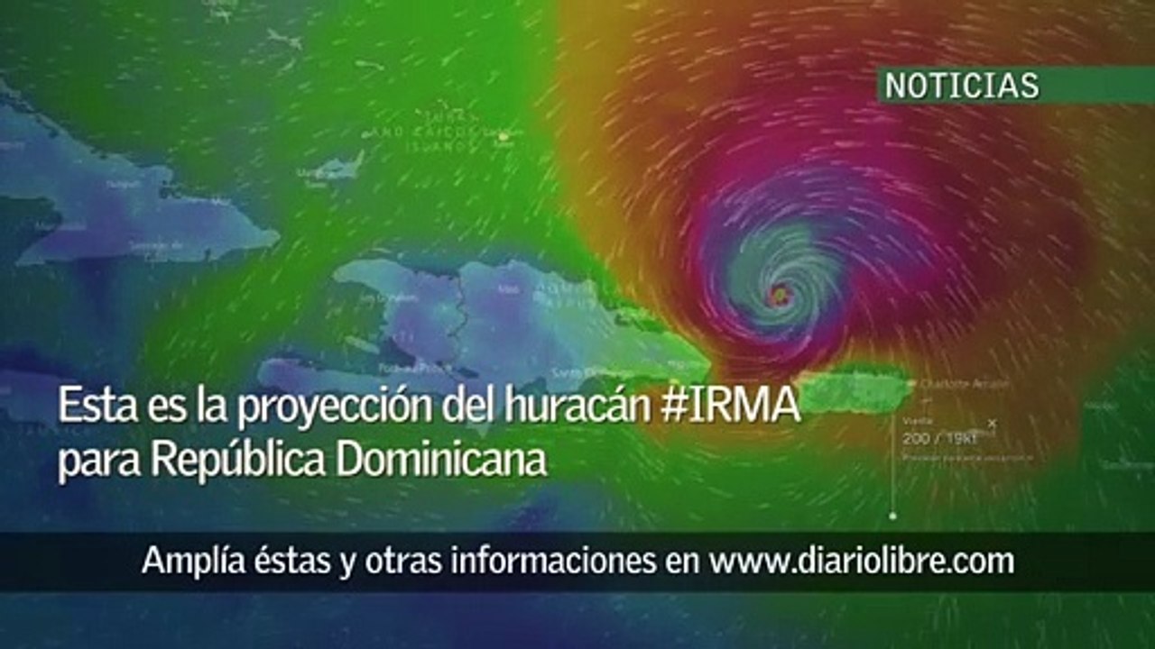 Efectos de “catastrófico huracán Irma” se sentirán esta noche en República Dominicana