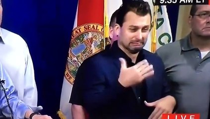 Intérprete de lenguaje de señas se roba el show