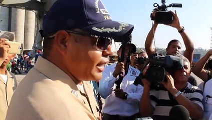 Arriba buque de la Armada dominicana a Cuba con ayuda para damnificados por huracán Irma