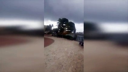 Fuertes vientos en Cap Cana anta la llegada de Huracán Irma