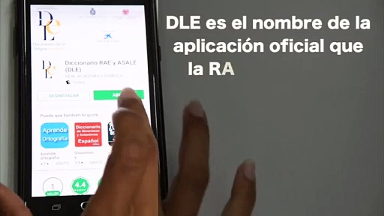 Aplicación de diccionario en tu celular