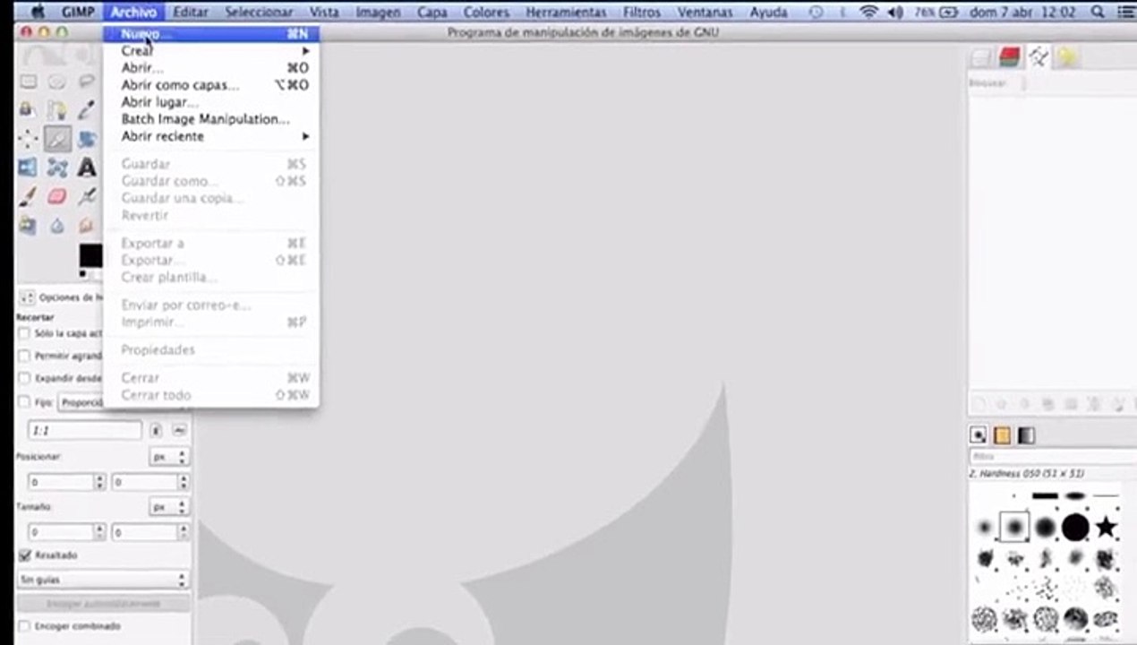 Programa Gimp para editar