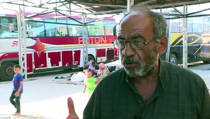 Larga espera en Alepo para huir de la destrucción en Siria