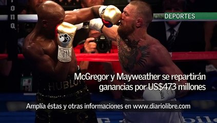 McGregor y Mayweather se repartirán ganancias por 473 millones de dólares