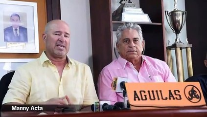 Rueda de prensa de las Águilas con Manny Acta