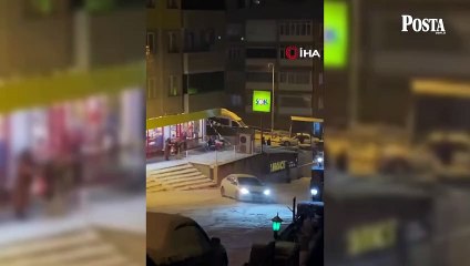 Karabük'te buzlu yollar sürücülere zor anlar yaşattı