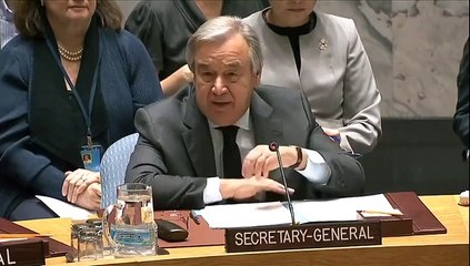 Jefe de ONU asegura que el orden internacional está bajo amenaza