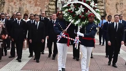 Mariano Germán durante acto de celebración del Día del Poder Judicial