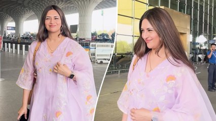 Divyanka Tripathi का एअरपोर्ट पर दिखा गॉर्जियस अवतार, पैपराजी के सामने ब्लश करती दिखी एक्ट्रेस