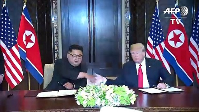 Cumbre histórica Trump-Kim alumbra un acuerdo con muchos interrogantes
