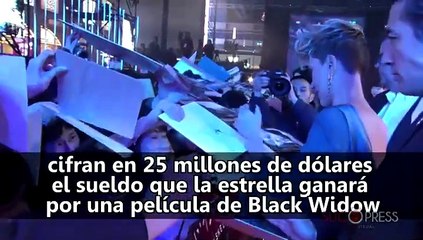 Scarlet Johannson será la actriz mejor pagada de Hollywood