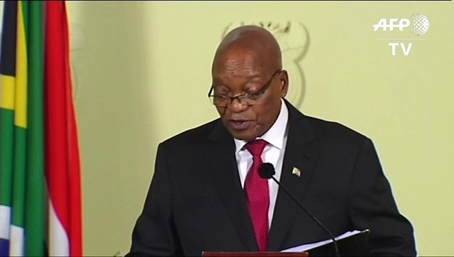 Presidente sudafricano Jacob Zuma anuncia su dimisión inmediata