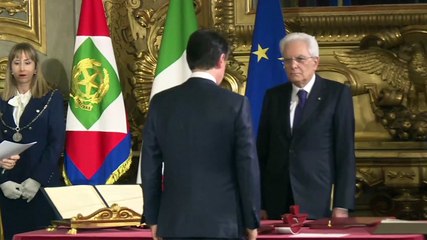 Giuseppe Conte juró como primer ministro de Italia