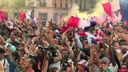 París celebra la clasificación de Francia a la final del Mundial