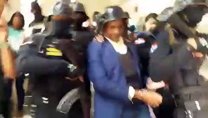 Pascual Cabrera cuando salía de audiencia