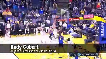 Rudy Gobert fue nombrado Jugador Defensivo del Año de la NBA