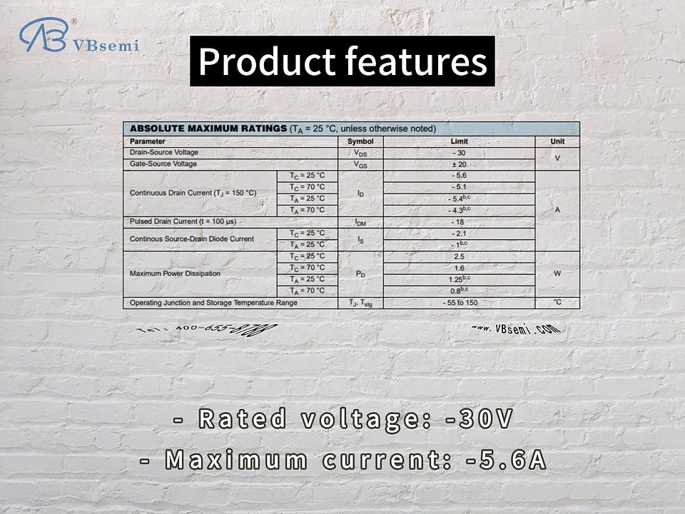 ME2347-VB is a SOT23 package P-Channel field effect MOS tube