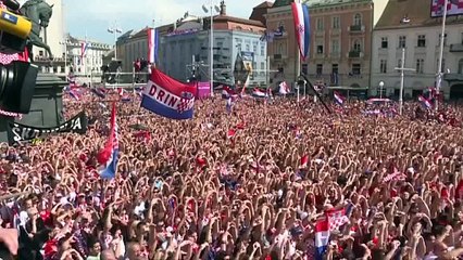 Croatas llegan a Zagreb