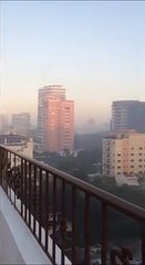 Humareda por incendio en Duquesa afecta el Gran Santo Domingo