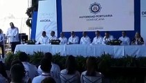 Directores de Aduanas y Portuaria convierten primer picazo de DP en acto reeleccionista