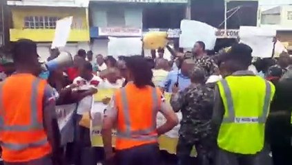 Protesta contra los apagones