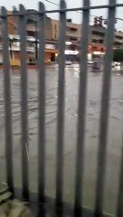 Parquecito de la Núñez de Cáceres inundado
