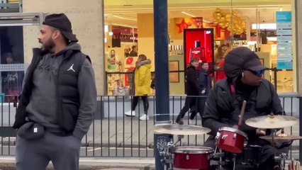 Sharing newspaper _ dancing infront of a drummer _ walking next to stranger _ joker pranks