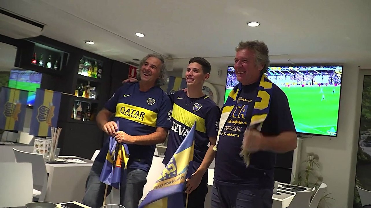 Boca River fans en Madrid