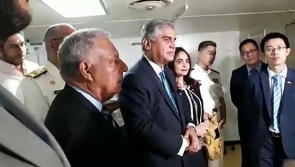 Buque hospital chino Arca de la Paz arribó este jueves a la terminal Don Diego