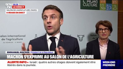 Salon de l'agriculture : Emmanuel Macron :  "Nos agriculteurs ne peuvent pas être la variable d'ajustement"