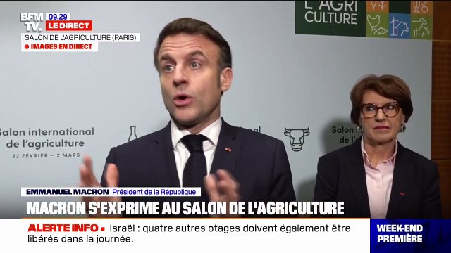 Salon de l'agriculture : Emmanuel Macron : Nos agriculteurs ne peuvent pas être la variable d'ajustement