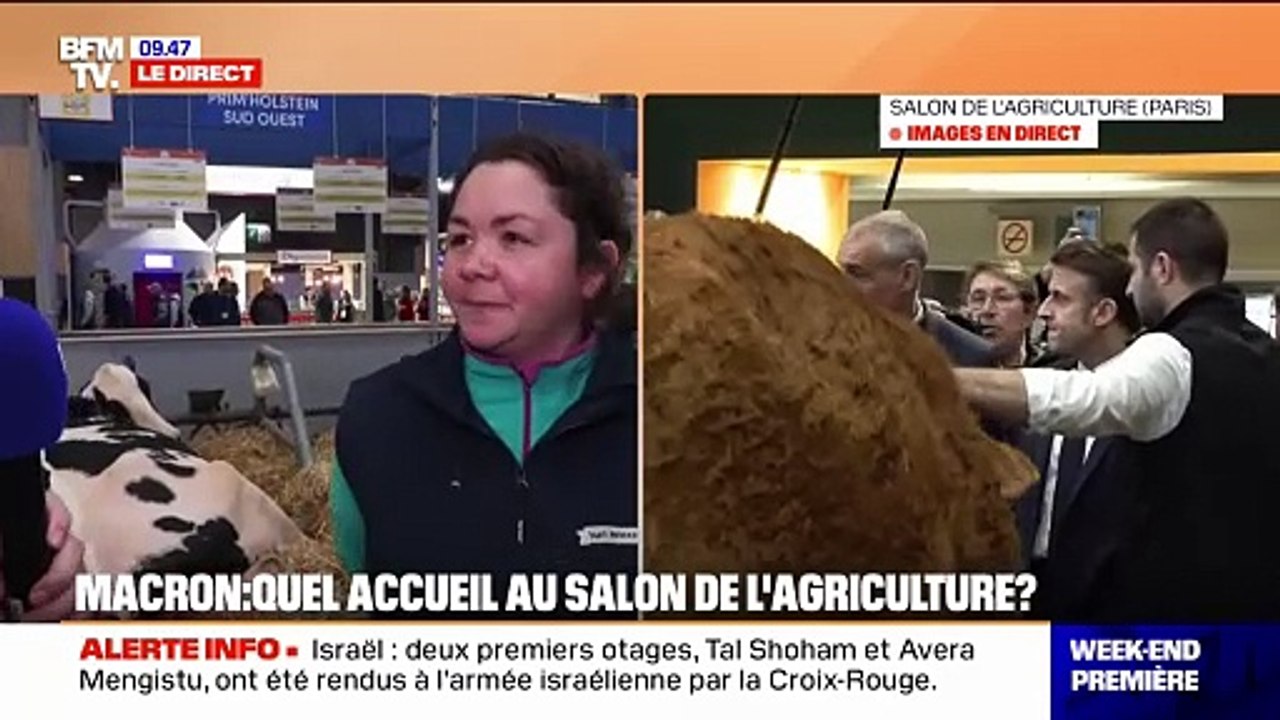 Salon de l'agriculture: "On sent que les choses vont dans le bon sens et on veut que le dialogue continue", déclare Hélène, éleveuse en Dordogne