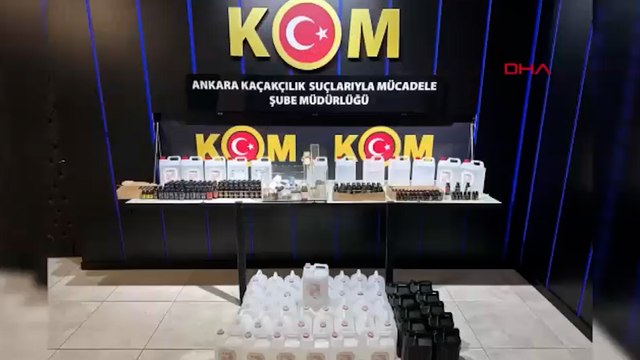 Ankara merkezli 7 ilde 3 ayda 56 sahte içki operasyonu düzenlendi