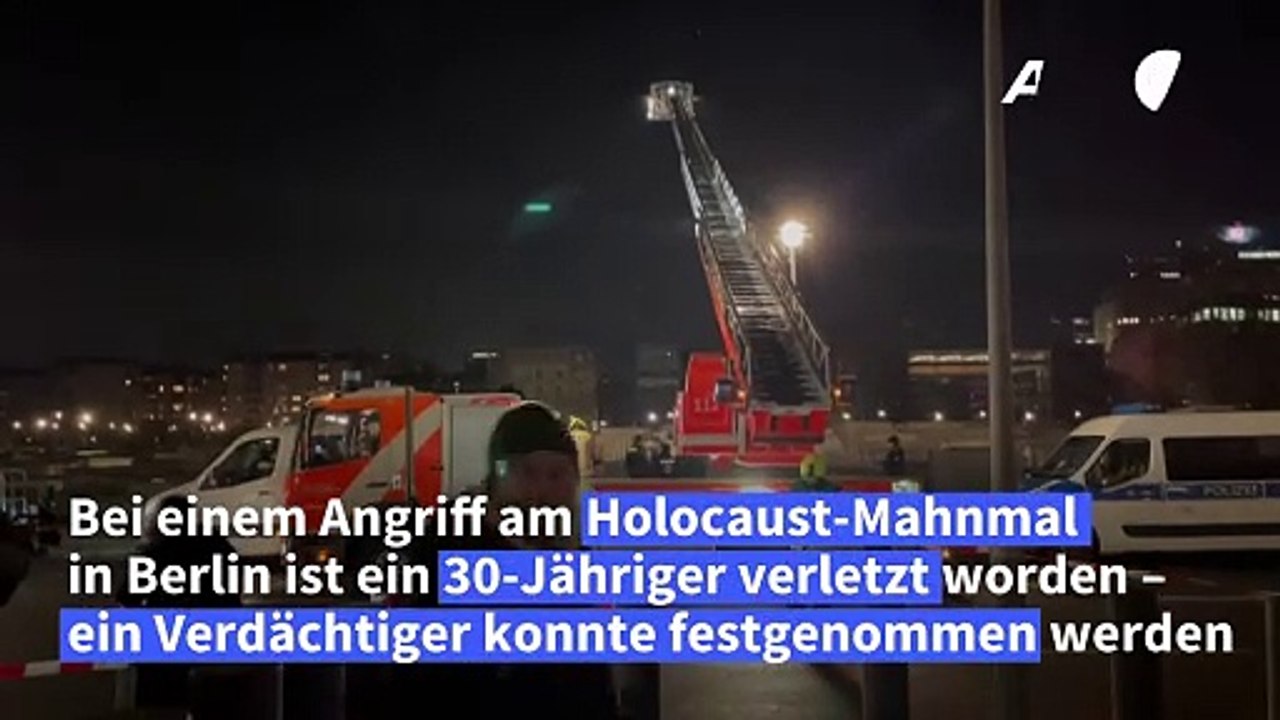 Attacke am Holocaust-Mahnmal: 'Keine Hinweise auf Motiv'