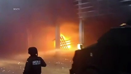 Turba anti-Evo incendia sede de tribunal electoral en Bolivia