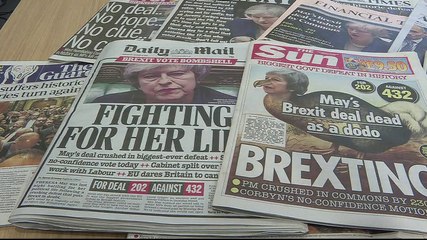 Caos del Brexit tras rechazo en el Parlamento