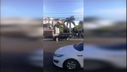 Fuerte Presencia Policial En La Avenida 27 De Febrero