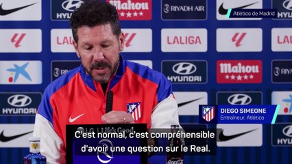 Simeone : "Un très grand match contre le Real"