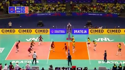 Dominicana vence a Brasil en Liga de las Naciones