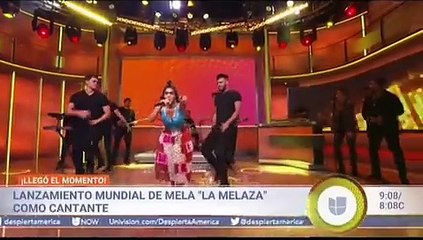 Mela, la melaza cantando en Despierta América