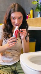 What Happens When You Hide Candy in Toothpaste? 🤯 #123go